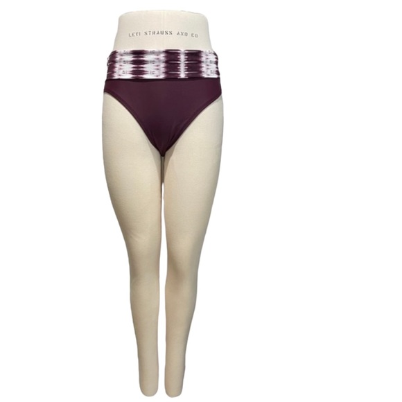 Into the Bleu by Amerex Fold-Over Shirred Side and Back Bikini Bottoms - Picture 6 of 6